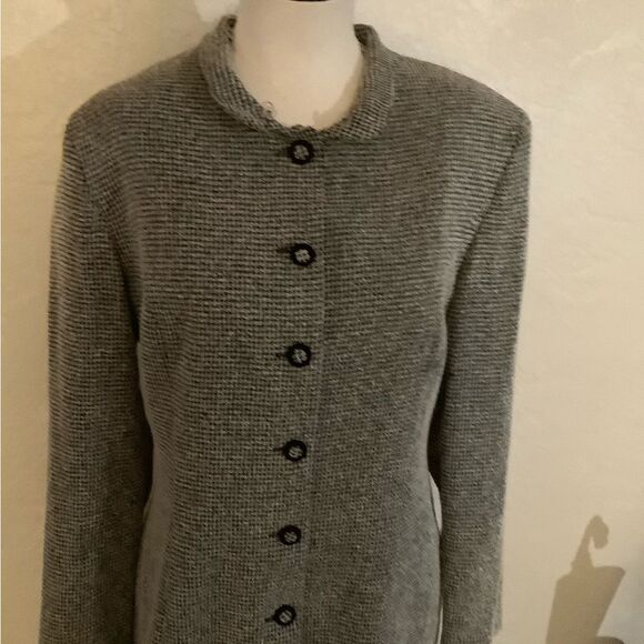 Virgo Skirt suit /Dress Removable faux Fur collar Sz 14 - Picture 5 of 9